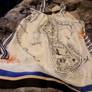 White House Black Market halter neck blouse